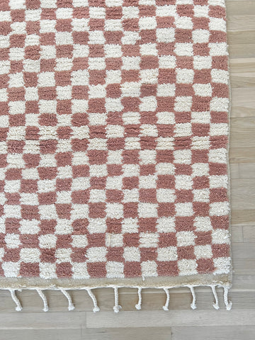 Checkered Moroccan rug